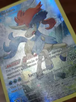 Keldeo XY118 XY Black Star Promo Full Art Holo Pokemon TCG - MP - Image 2