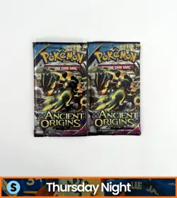 POKEMON TCG XY ANCIENT ORIGINS LOT OF 2 BOOSTER PACKS - Image 1