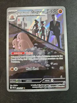 TEAM ROCKET'S DUGTRIO ILLUSTRATION RARE 239/217 ASCENDED HEROES NM+ 2026 POKEMON - Image 1
