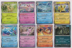 Pokemon- prismatic Evolution All 8 Eeveeloutions Holo Rares - Image 1