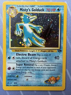 Misty's Golduck 12/132 Holo Rare Gym Challenge VINTAGE 2000 Pokemon TCG - Image 1
