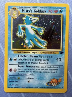 Misty's Golduck 12/132 Holo Rare Gym Challenge VINTAGE 2000 Pokemon TCG - Image 2