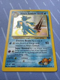 Misty's Golduck 12/132 Holo Rare Gym Challenge VINTAGE 2000 Pokemon TCG - Image 3