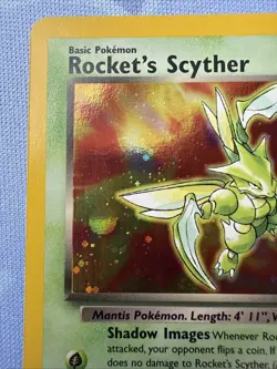 Rocket's Scyther HOLO 13/132 Gym Heroes VINTAGE 2000 Pokemon TCG - Image 4