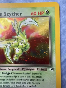 Rocket's Scyther HOLO 13/132 Gym Heroes VINTAGE 2000 Pokemon TCG - Image 5