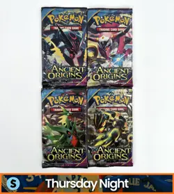 POKEMON TCG XY ANCIENT ORIGINS FULL ART SET LOT OF 4 BOOSTER PACKS - Image 1