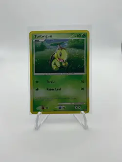 Pokemon TCG - Turtwig DP01 Black Star Promo - Diamond & Pearl - w/Swirl - Image 1