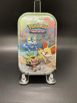 Pokemon TCG Celebrations Mini Tin - KALOS 2021 SEALED Froakie Fennekin Chespin - Image 1