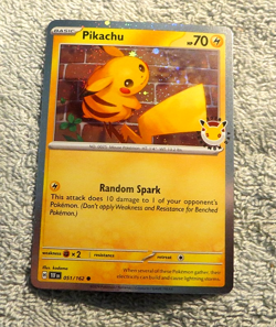 Pikachu 051/162 Stamped Promo 2026 Pokemon Day 30th Anniversary + Pikachu Coin - Image 3