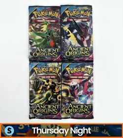 POKEMON TCG XY ANCIENT ORIGINS FULL ART SET LOT OF 4 BOOSTER PACKS - Image 1