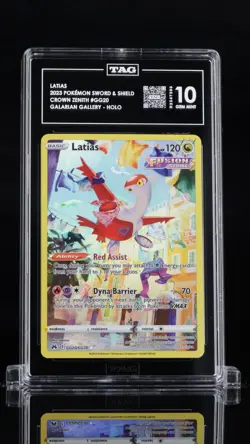 Latias 2023 Pokemon Crown Zenith, Galarian Gallery Holo #GG20 TAG 10 - Image 1