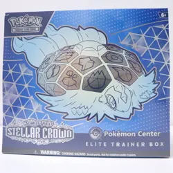 2024 Pokemon Stellar Crown Pokemon Center Factory Sealed ETB Elite Trainer Box - Image 1