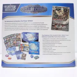 2024 Pokemon Stellar Crown Pokemon Center Factory Sealed ETB Elite Trainer Box - Image 2