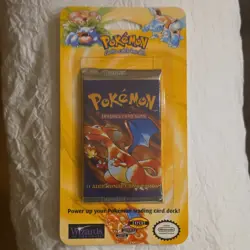 Pokemon TCG Base Set Booster Pack Wizards of the Coast Charizard 1999 - Image 1