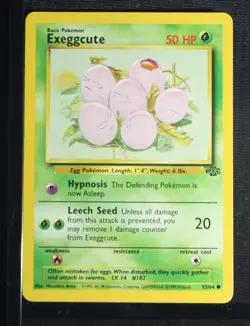 PSA 8 NEAR MINT MINT 1999 Pokemon Jungle Set #52 Exeggcute !!! - Image 3