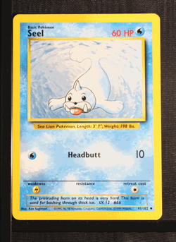 PSA 8 NEAR MINT MINT 1999 Pokemon Game Base #41 Seel !!! - Image 3