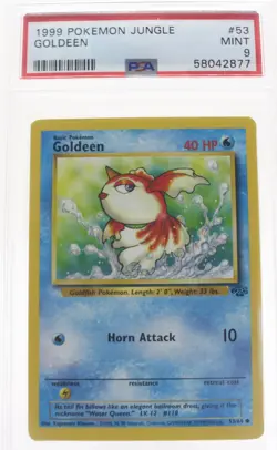 PSA 9 MINT 1999 Pokemon Jungle Set #53 Goldeen !!! - Image 1