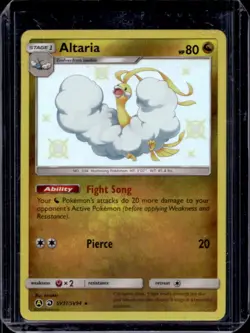 2019 Pokemon SM Hidden Fates Altaria Shiny Vault Rare #SV37/SV94 - Image 1