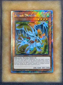 Yugioh Debris Dragon RA03-EN214 Platinum Secret Rare 1st Ed NM - Image 1