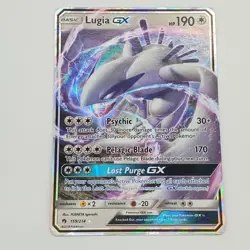 Pokemon 2018 SM Lost Thunder Lugia GX 159/214 Rare Holo Near Mint - NM TCG - Image 1