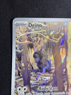 Deino Holo Illustration Rare 2025 Pokemon TCG S&V White Flare Card 146/086 NM - Image 3