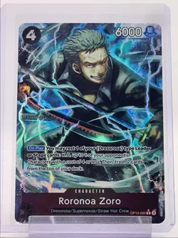 RORONOA ZORO 2025 ONE PIECE ROYAL BLOOD RARE HOLO #OP10-095 Q5830 - Image 1