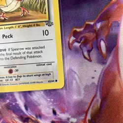 POKEMON CARD WOTC 1999 JUNGLE SPEAROW 1ST EDITION COMMON 62/64 NM - Image 2