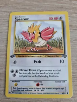 Pokemon Card - 1st Edition Spearow 62/64 - Jungle Set WOTC - Common LP - Image 2