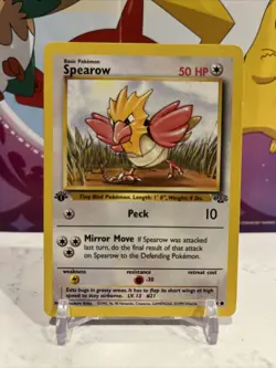 Spearow Pokemon 1999 Jungle 1st Edition Common 62/64 Near Mint - Image 1