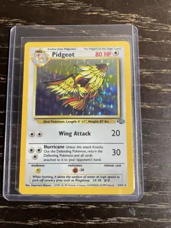 1999 Pokemon TCG Pidgeot Jungle Set 8/64 WotC 1st Edition Holo Rare LP-MP - Image 1