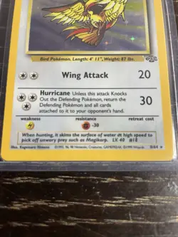 1999 Pokemon TCG Pidgeot Jungle Set 8/64 WotC 1st Edition Holo Rare LP-MP - Image 3