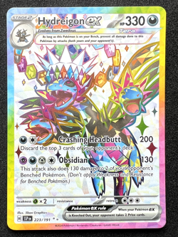 Hydreigon ex 223/191 Ultra Rare Surging Sparks Pokemon Card TCG NM - Image 1