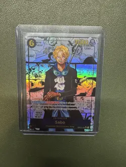 One piece CCG Sabo OP13-120 SEC Manga Alt Art NM. English. - Image 1