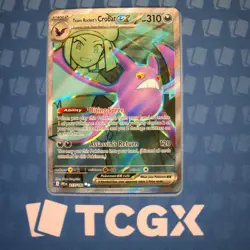 Pokemon - Team Rocket's Crobat ex - 217/182 - SV10: Destined Rivals - Holo NM - Image 1