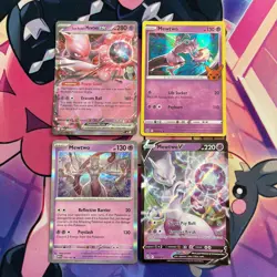 Pokemon TCG | English Mewtwo X4 Card Bundle | Pokemon Go, Destined Rivals & More - Image 1
