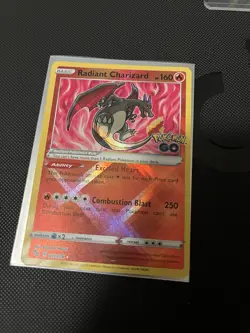 Pokemon Go TCG Radiant Charizard Holo Ultra Rare Card 011/078 NM/M Condition - Image 1
