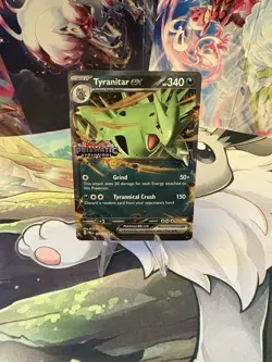 Pokemon TCG Tyranitar EX Double Rare Holo Card Prismatic 64/131 Stamped - Image 1