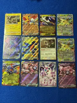 Pokemon Card Lot Of 12 English Near Mint Leafeon Mewtwo Wiggletuff Slaking Mega - Image 1