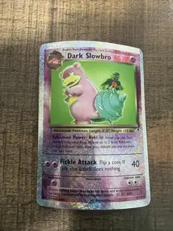 Pokemon Dark Slowbro TCG Reverse Holo Rare Card 8/110 Legendary Collection - Image 1