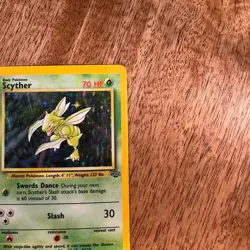 Pokemon Scyther TCG Jungle Holo Card 10/64 Unlimited Rare - Image 3