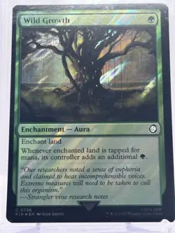 MTG Magic the Gathering Wild Growth Surge Foil (Fallout - PIP 736) - Image 2