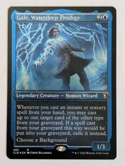 Gale, Waterdeep Prodigy (Foil Etched) Commander Legends Baldur's Gate - MTG RARE - Image 1