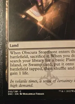 Obscura Storefront 252/281 Common Streets Of New Capenna Magic: The Gathering - Image 4