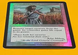 MTG SWORDS TO PLOWSHARES (Foil) FNM (OldManMTG 013-081) - Image 5