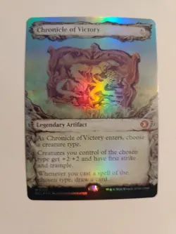 FOIL CHRONICLE OF VICTORY mtg NM Lorwyn Eclipsed Mythic 0346 - Image 1