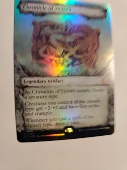 FOIL CHRONICLE OF VICTORY mtg NM Lorwyn Eclipsed Mythic 0346 - Image 2