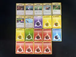 Pokemon TCG Japanese Trainer Energy Fire Electricity Water Lot*19 RU14 - Image 1
