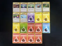 Pokemon TCG Japanese Trainer Energy Fire Electricity Water Lot*19 RU14 - Image 2