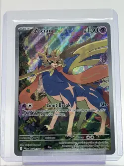 ZACIAN 2025 POKEMON PHANTASMAL FLAMES ILLUSTRATION RARE 100/094 Q5384 - Image 1