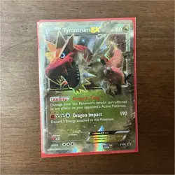 Pokemon Tyrantrum EX XY70 XY Promo Holo Dragon 180 HP English - Image 1